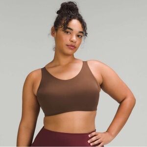 Lululemon NWT In Alignment Bra *Light Support, D–G Cups Java